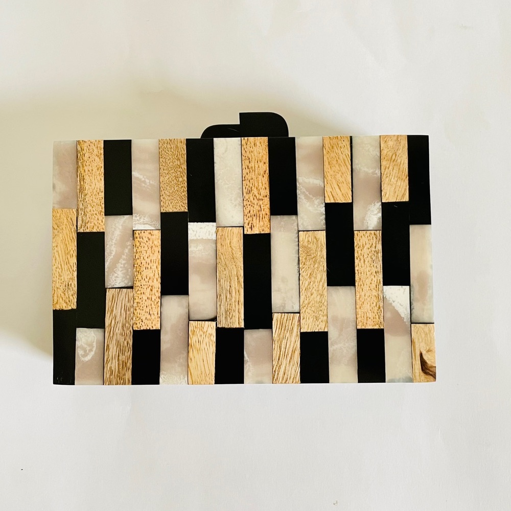 Resin Wood Clutch
